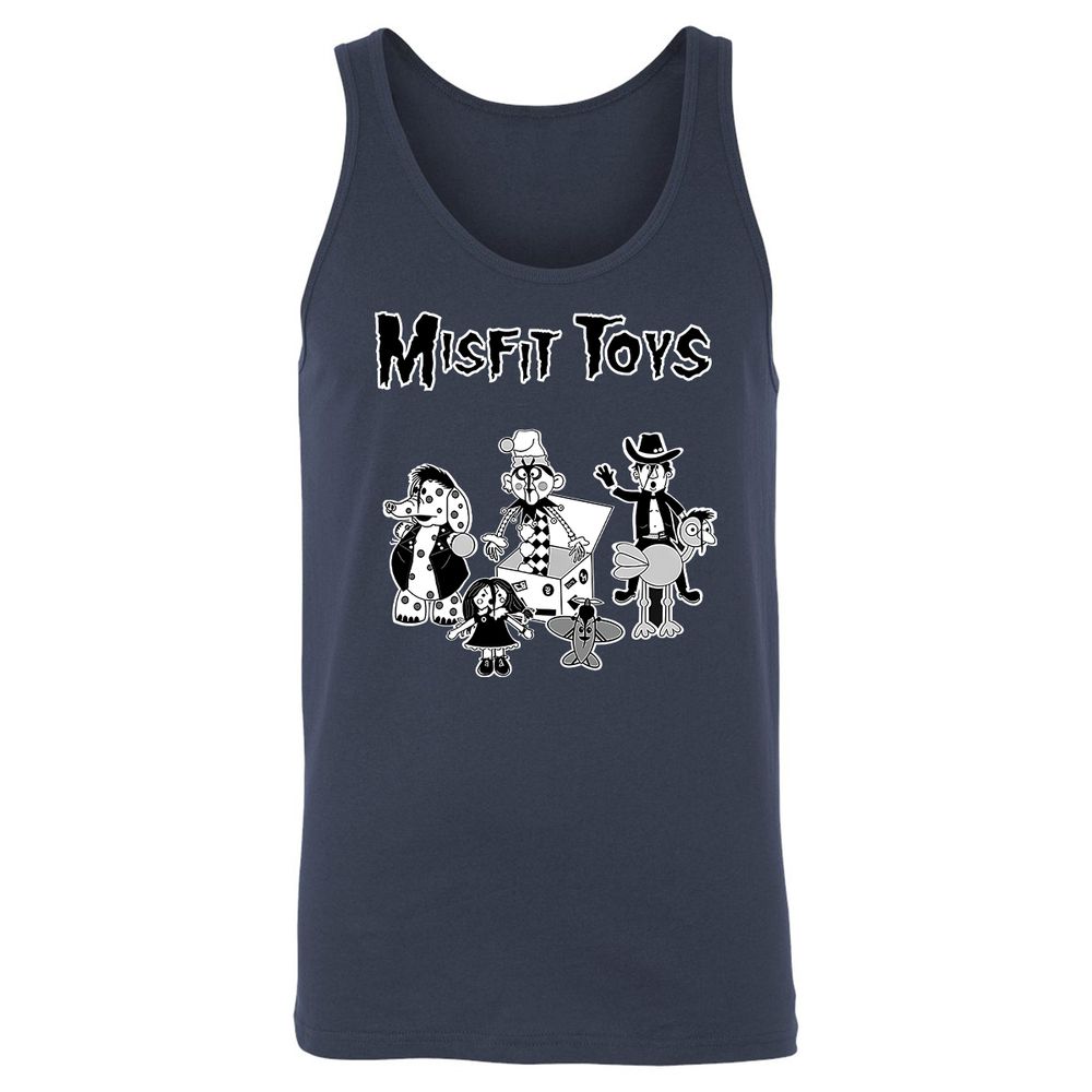 Unisex Jersey Tank - BX7Q4YQA - Navy - 2