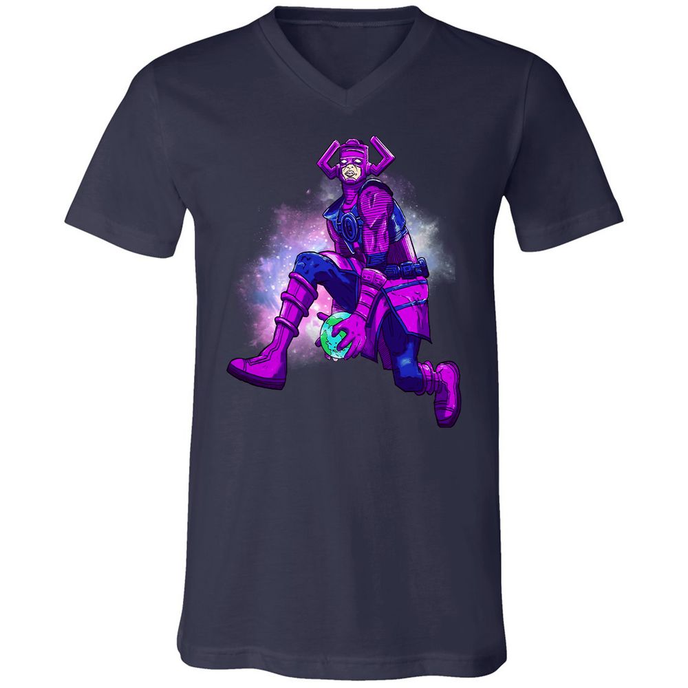 Unisex V-Neck T-Shirt - MH84MPGG - Navy - 2