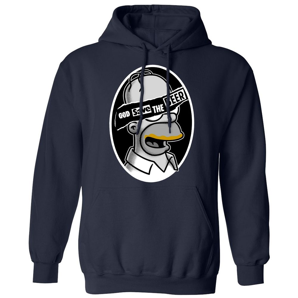 Classic Unisex Hoodie - ZNXPQWB8 - Navy - 2