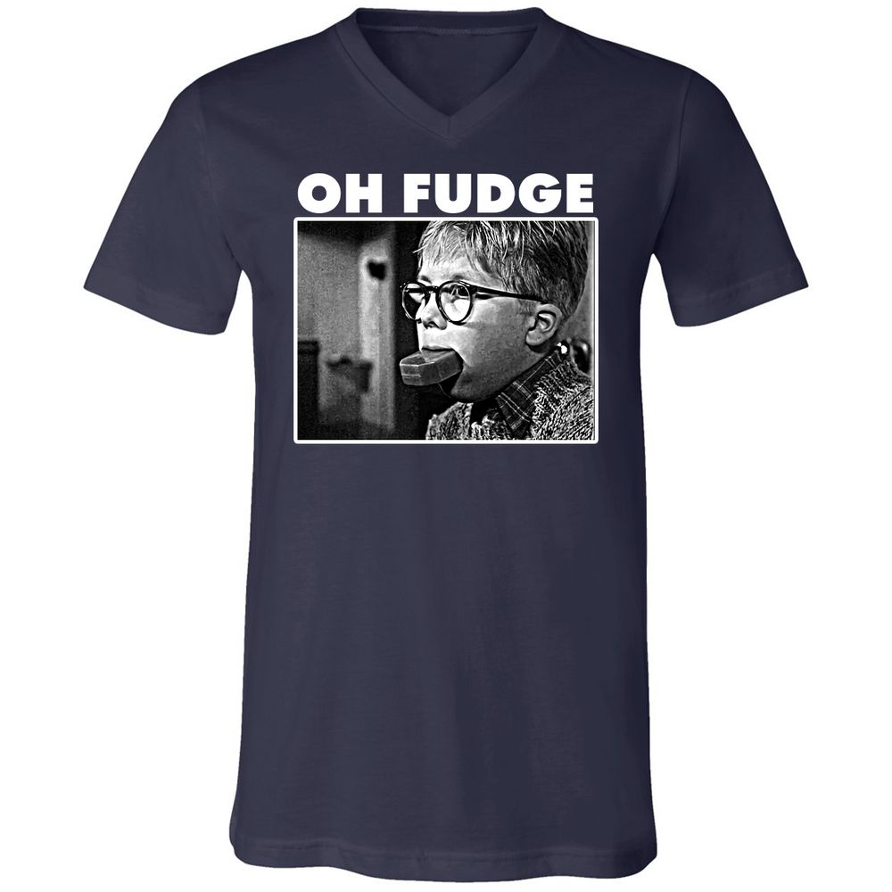 Unisex V-Neck T-Shirt - CSLE968Y - Navy - 2