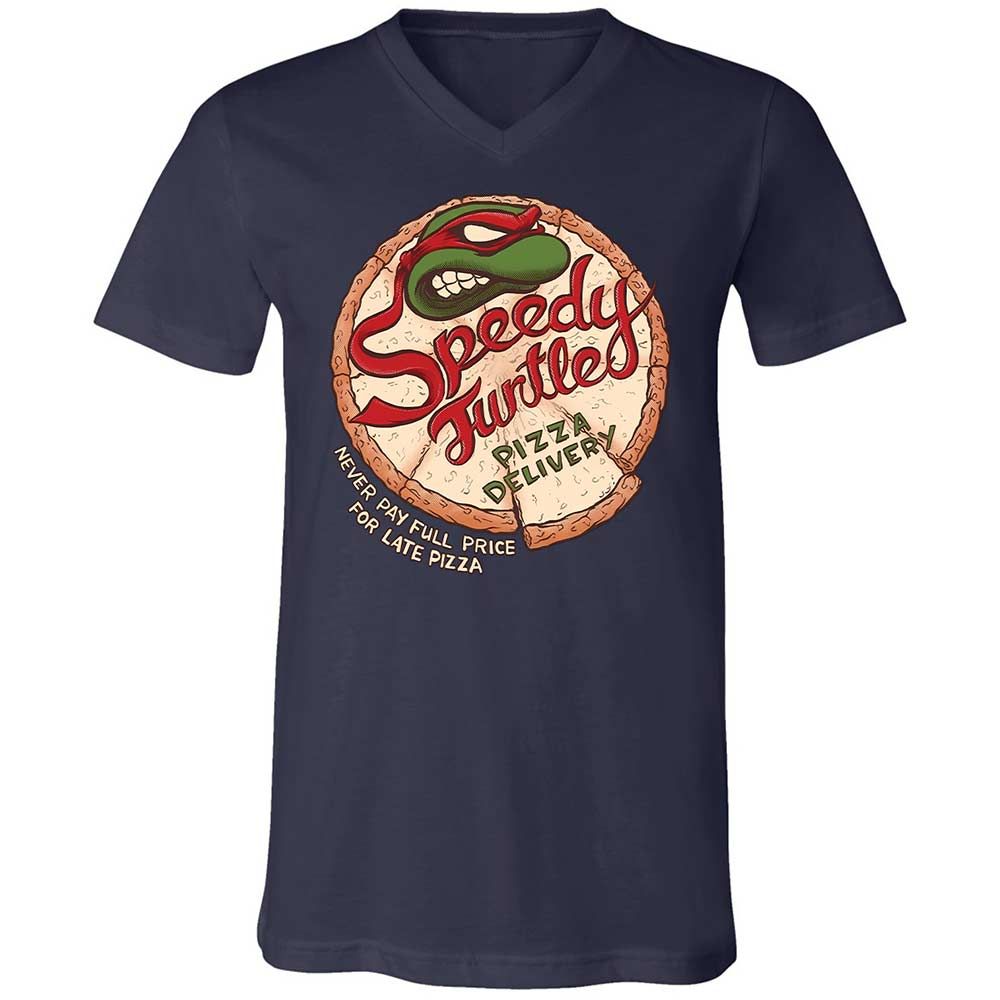 Unisex V-Neck T-Shirt - QTH6DN98 - Navy - 2