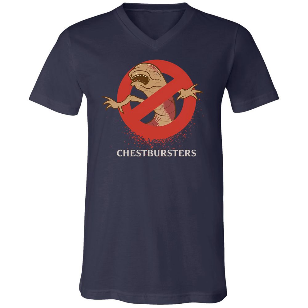 Unisex V-Neck T-Shirt - HXXK6S29 - Navy - 2