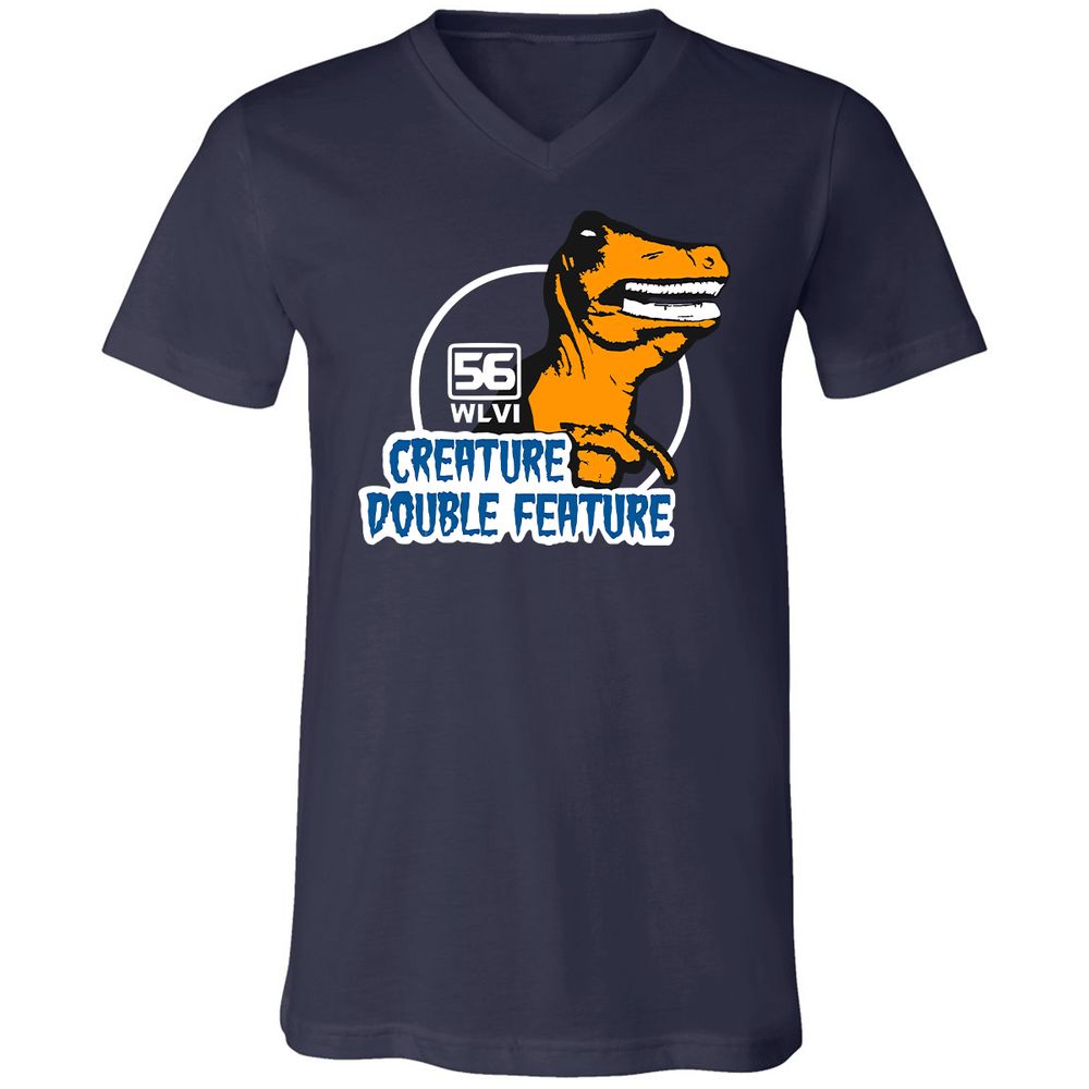 Unisex V-Neck T-Shirt - HKBUA54S - Navy - 2