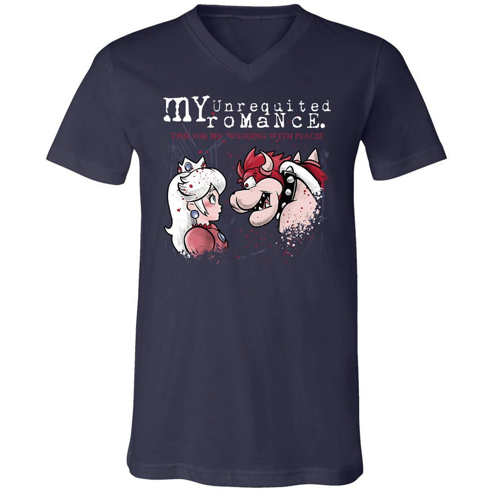Unisex V-Neck T-Shirt - JVZPF9CR - Navy - 2