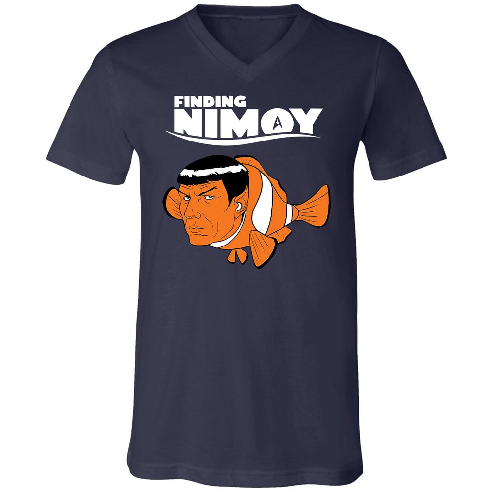 Unisex V-Neck T-Shirt - 3S12RJ3G - Navy - 2