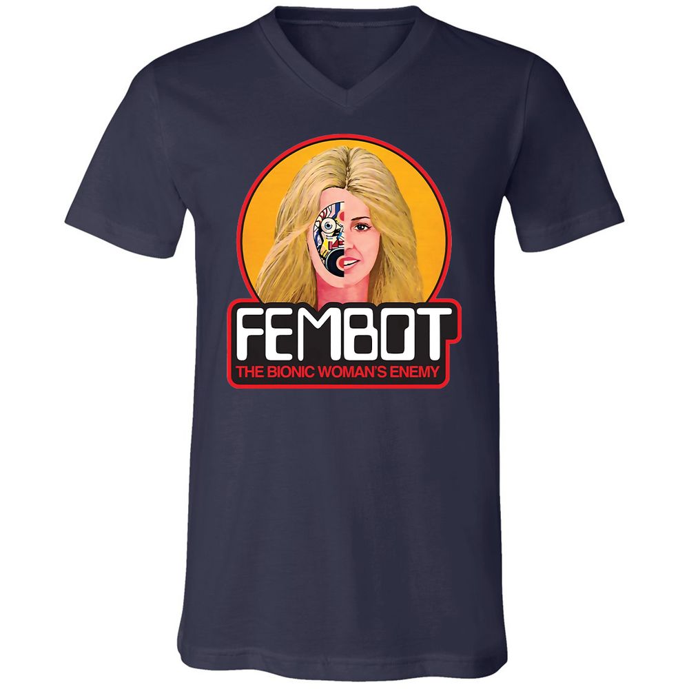 Unisex V-Neck T-Shirt - 1MANXV1W - Navy - 2