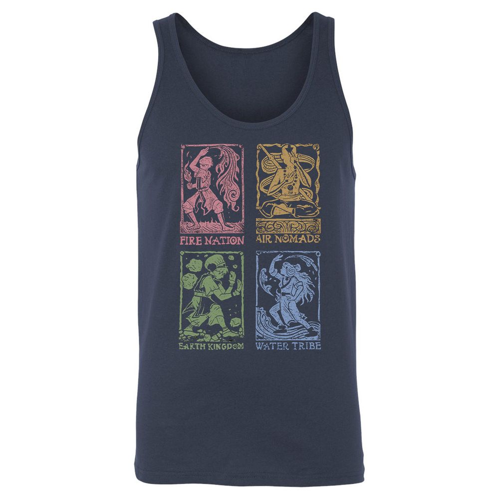 Unisex Jersey Tank - 8VW4ZFCU - Navy - 2