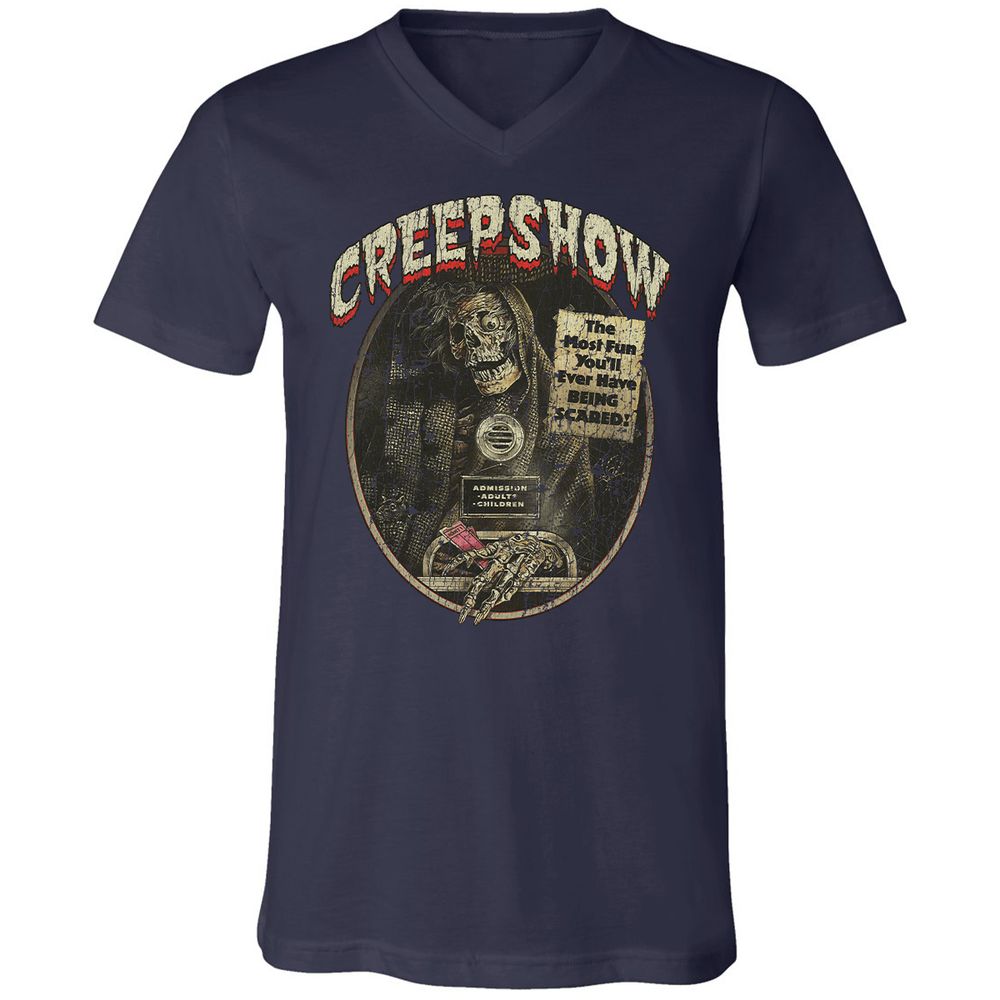 Unisex V-Neck T-Shirt - TSXL8QN3 - Navy - 2