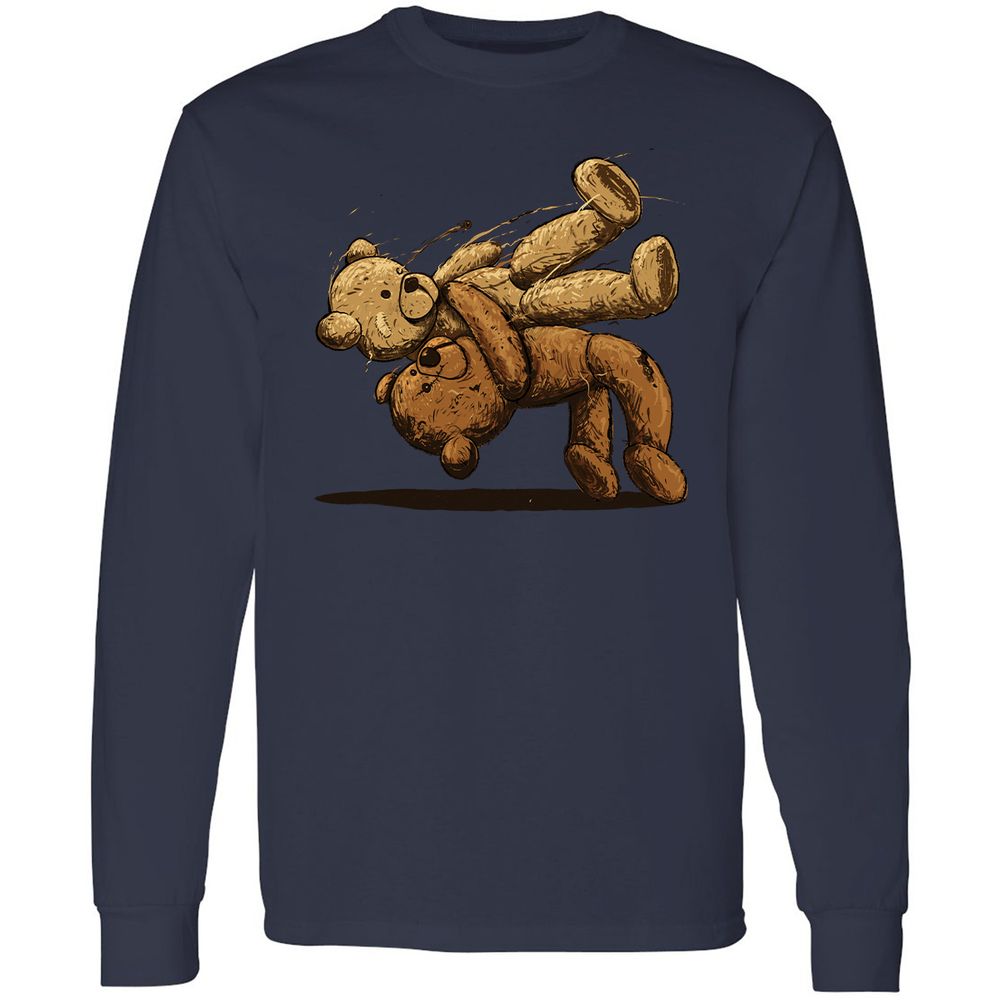 Long Sleeve T-Shirt - PBYZTZWJ - Navy - 2