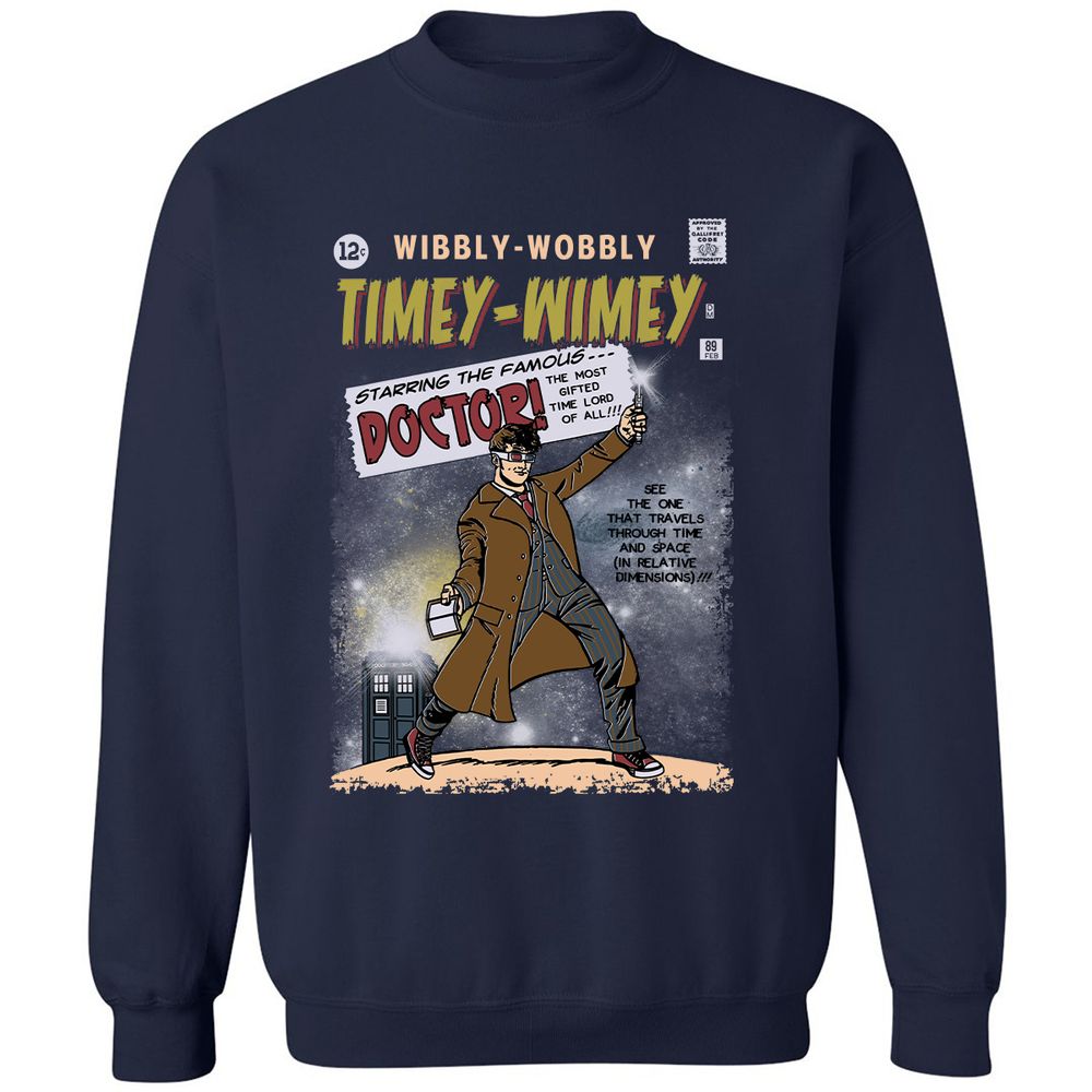 Classic Unisex Sweatshirt - P1ENLC83 - Navy - 2