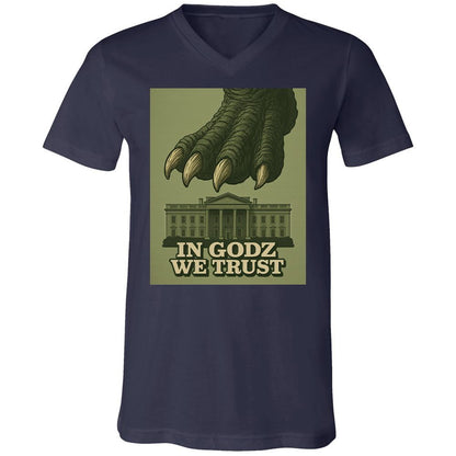 Unisex V-Neck T-Shirt - NJMADRS8 - Navy - 2