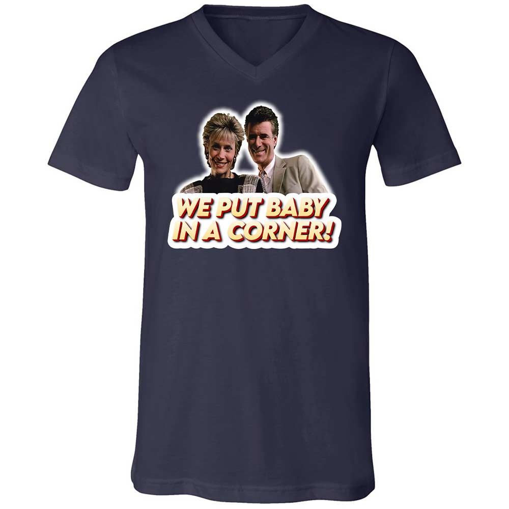 Unisex V-Neck T-Shirt - XS3JF3F2 - Navy - 2