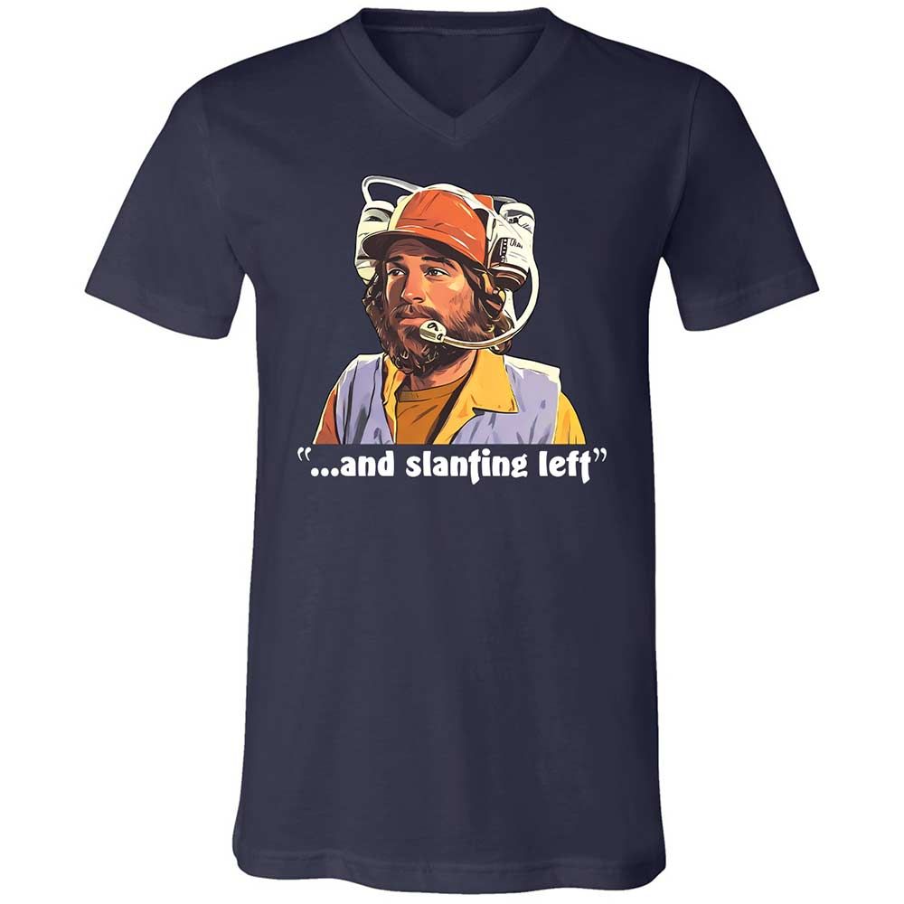 Unisex V-Neck T-Shirt - B9NJBB49 - Navy - 2