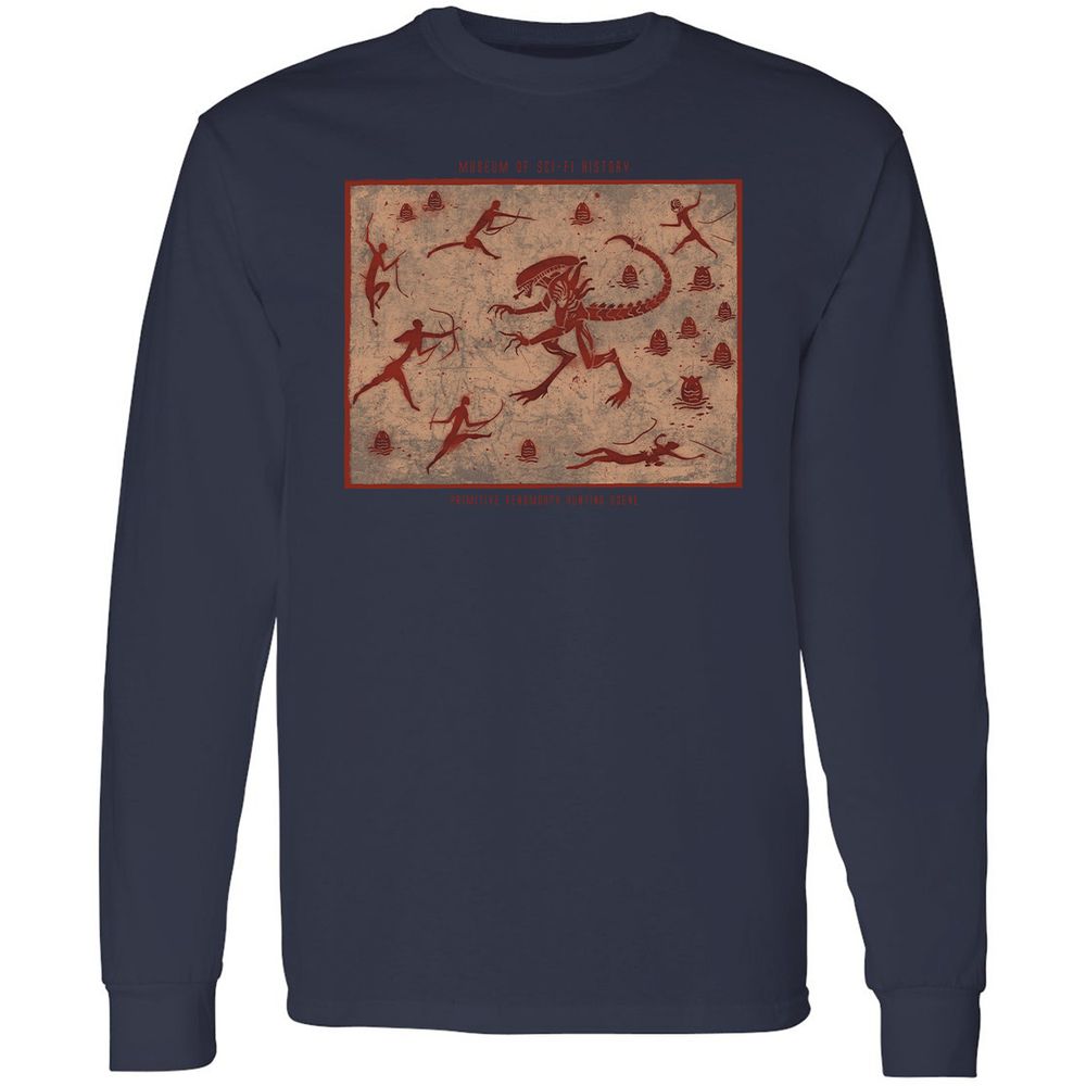Long Sleeve T-Shirt - 1XZ6EASV - Navy - 2