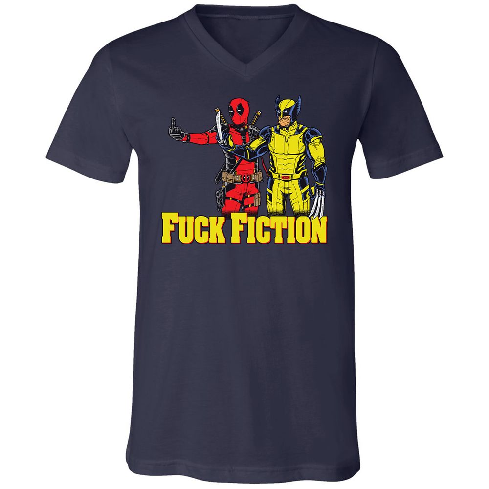 Unisex V-Neck T-Shirt - YHZ21554 - Navy - 2