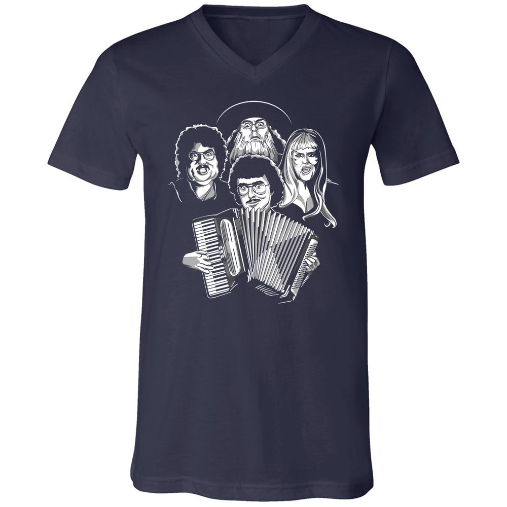 Unisex V-Neck T-Shirt - 38D1T2CC - Navy - 2