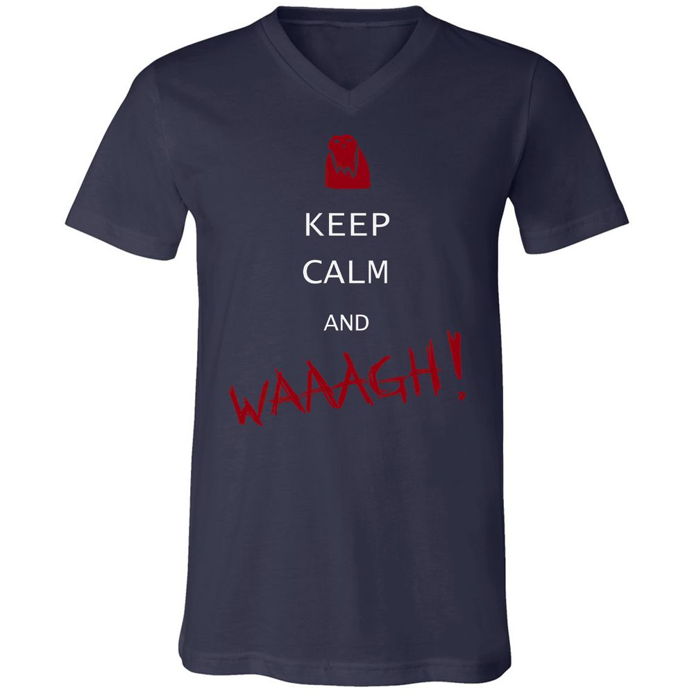 Unisex V-Neck T-Shirt - 4PCUZHVR - Navy - 2