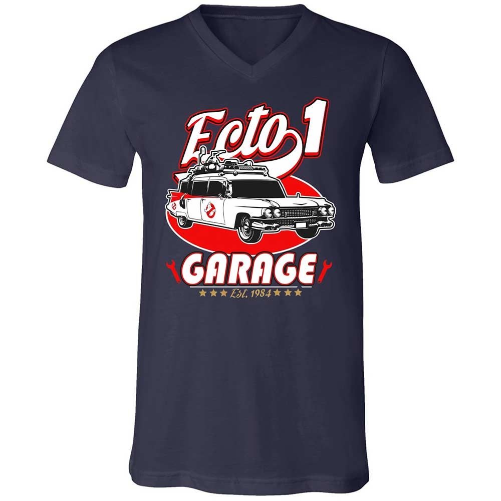 Unisex V-Neck T-Shirt - W8P63K7P - Navy - 2