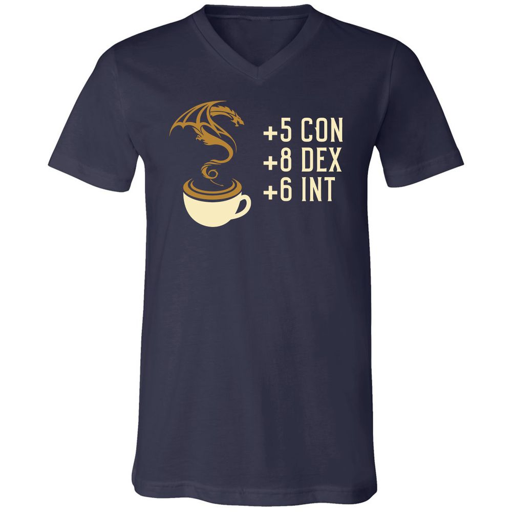 Unisex V-Neck T-Shirt - WR7UDQQS - Navy - 2