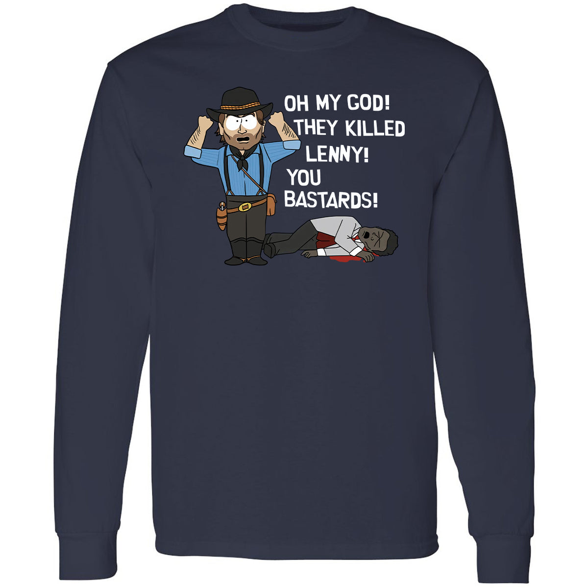 Long Sleeve T-Shirt - JJHRPBCZ - Navy - 2