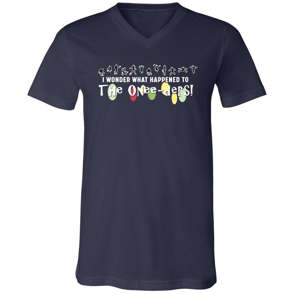 Unisex V-Neck T-Shirt - 7DXAUWNS - Navy - 2