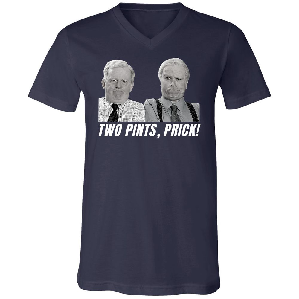 Unisex V-Neck T-Shirt - W95P8VY1 - Navy - 2
