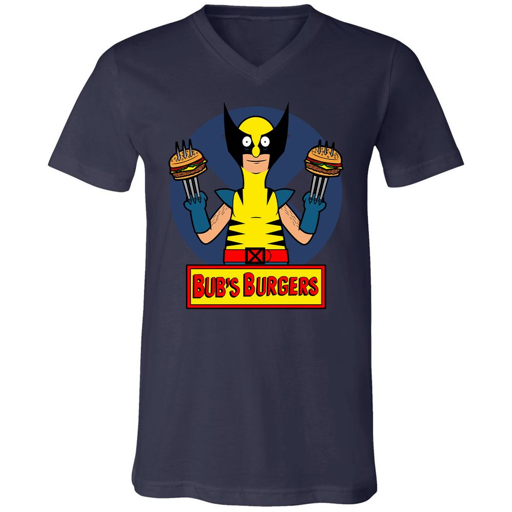 Unisex V-Neck T-Shirt - MLKVU5ZT - Navy - 2