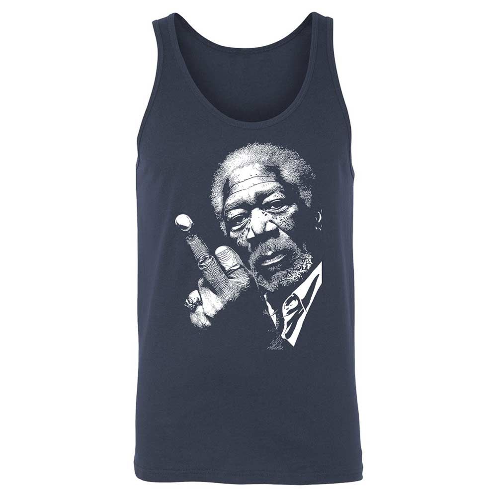 Morgan Freeman middle finger - Navy - 2