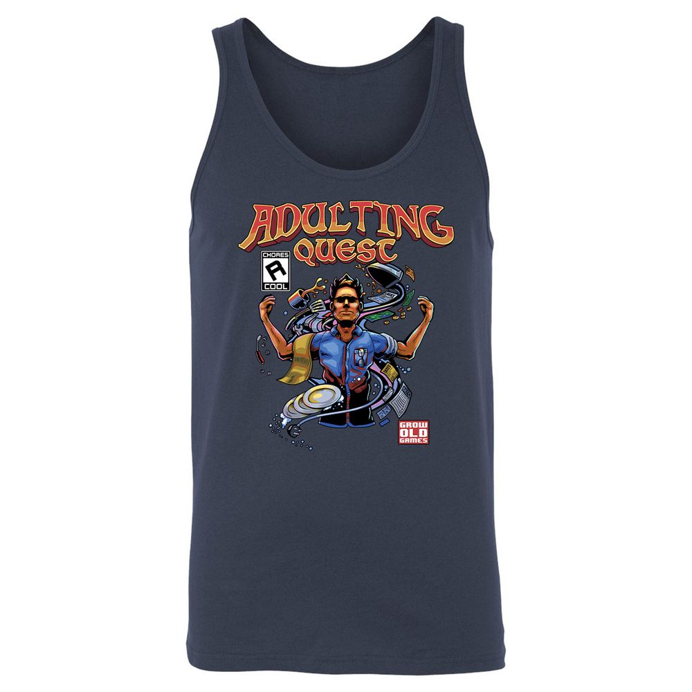 Unisex Jersey Tank - VUGLAHGK - Navy - 2