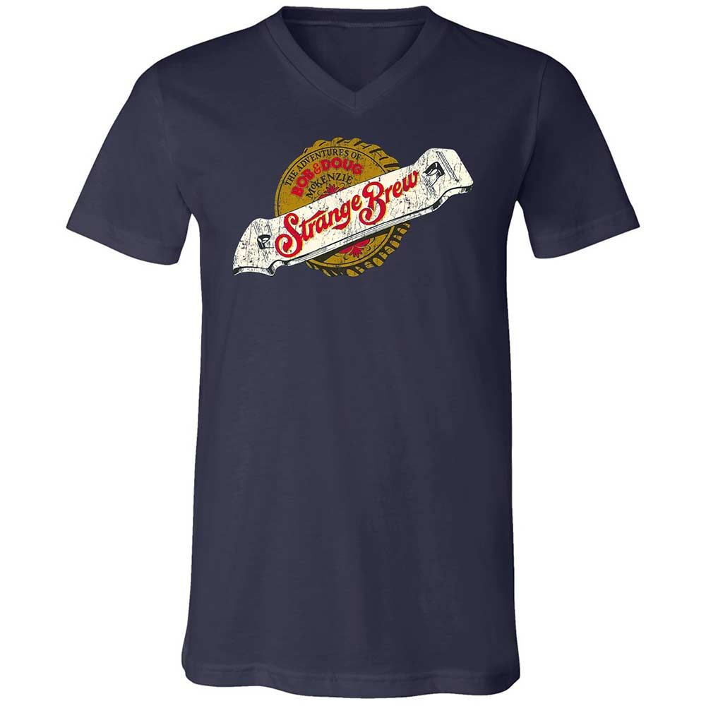 Unisex V-Neck T-Shirt - P4DHA5L4 - Navy - 2