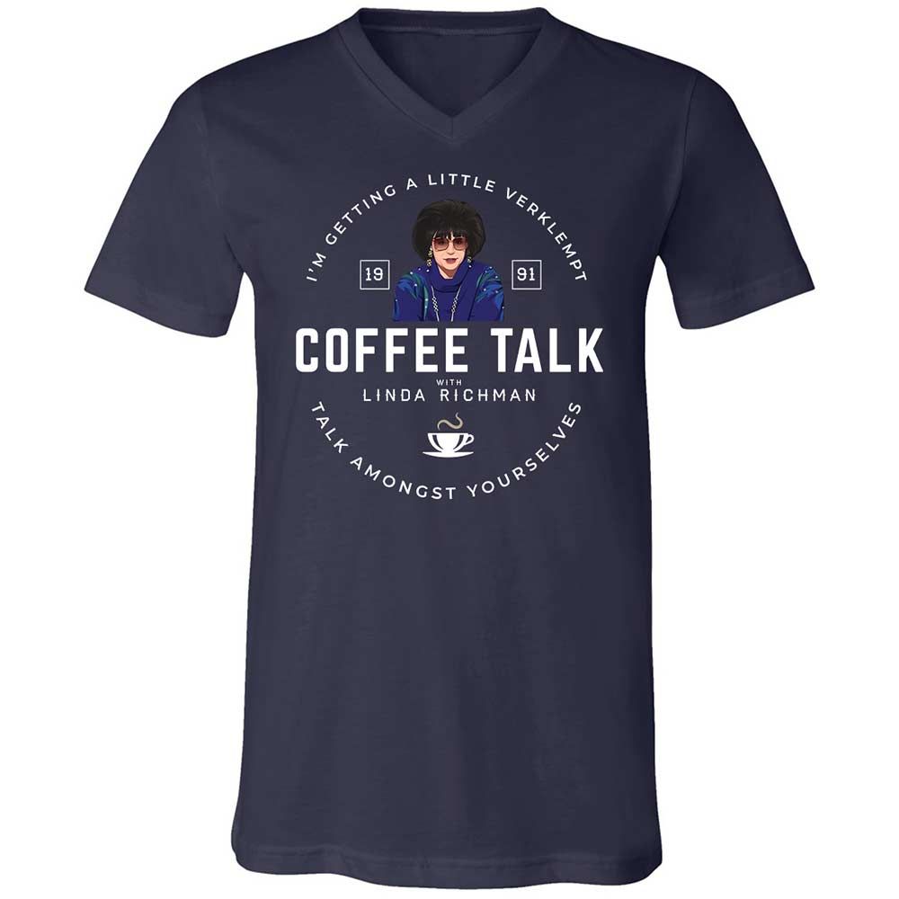 Coffee Talk with Linda Richman - Navy - 2
