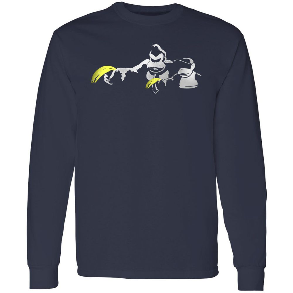 Long Sleeve T-Shirt - 7ZB3SP3F - Navy - 2