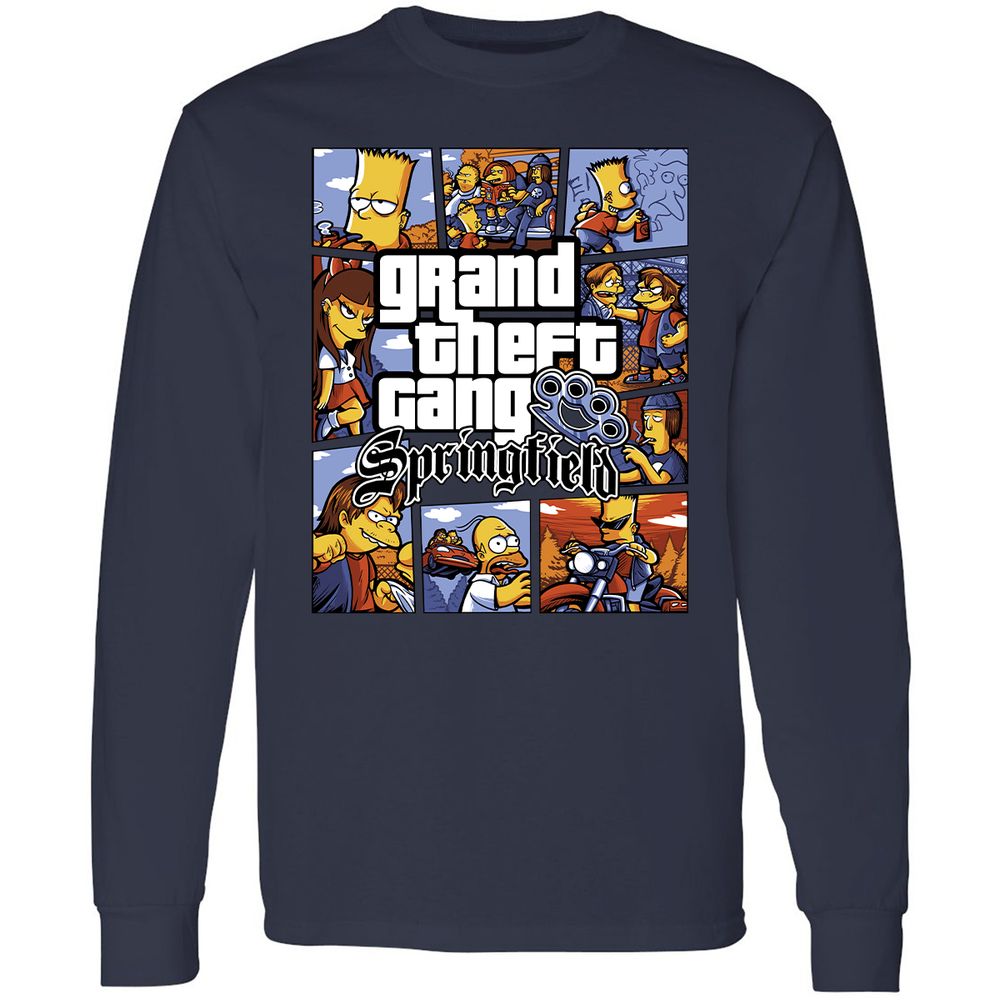 Long Sleeve T-Shirt - CAPK1WB9 - Navy - 2