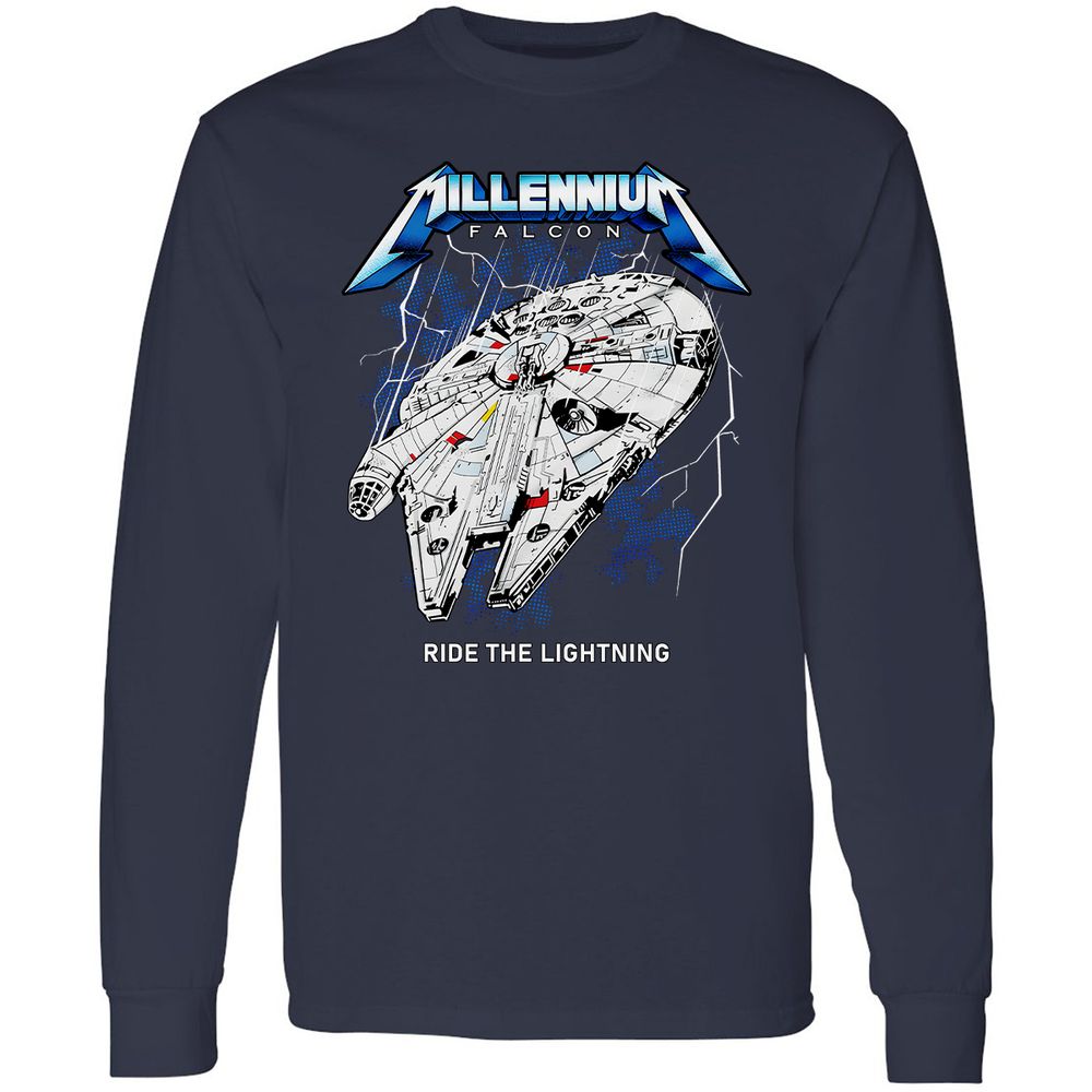 Long Sleeve T-Shirt - TRSY77BW - Navy - 2