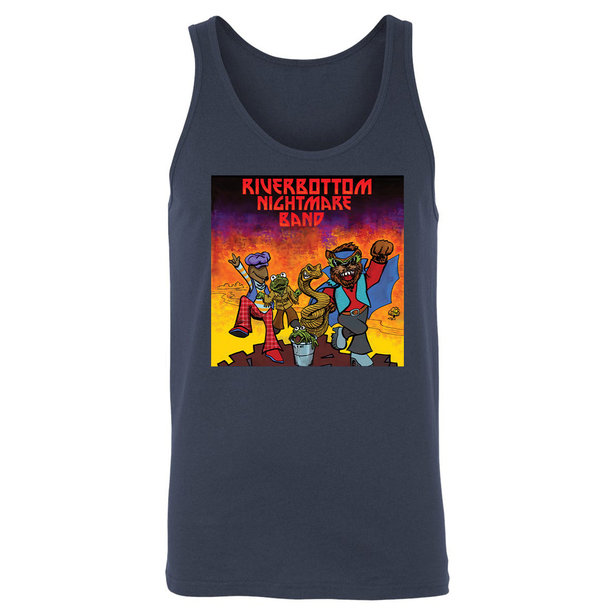 Unisex Jersey Tank - C973VP3C - Navy - 2