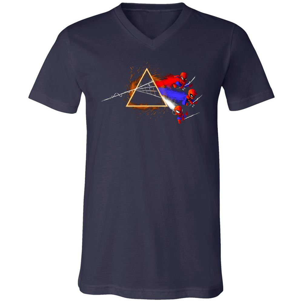 Unisex V-Neck T-Shirt - Y7VF84EQ - Navy - 2