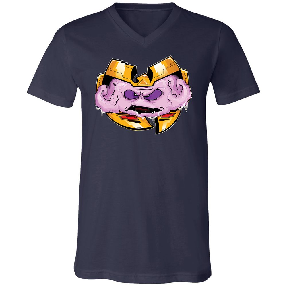 Unisex V-Neck T-Shirt - JXWFNFY1 - Navy - 2