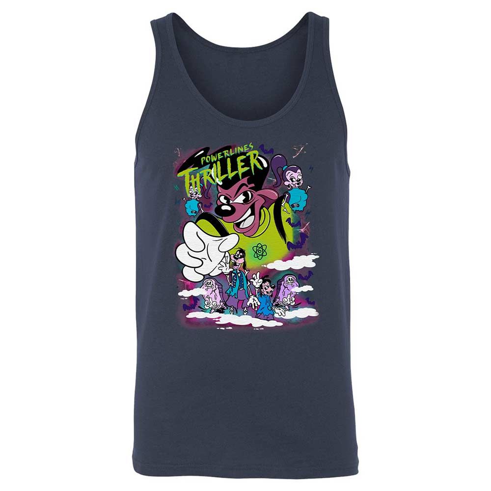 Vintage Pop Cartoon Horror Mashup - Navy - 2