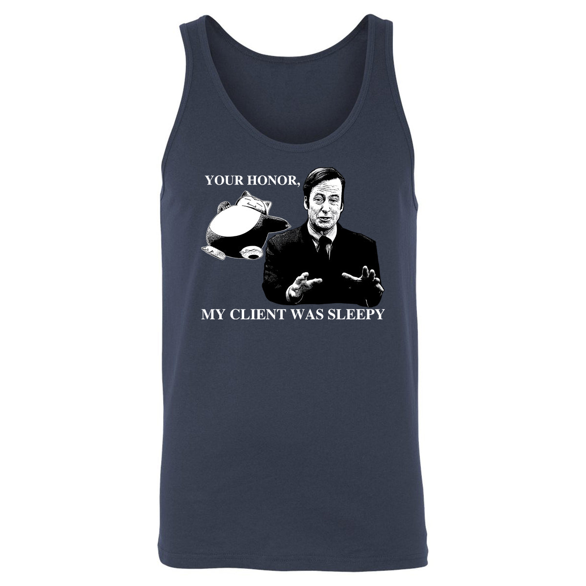 Unisex Jersey Tank - BRZVKQUS - Navy - 2