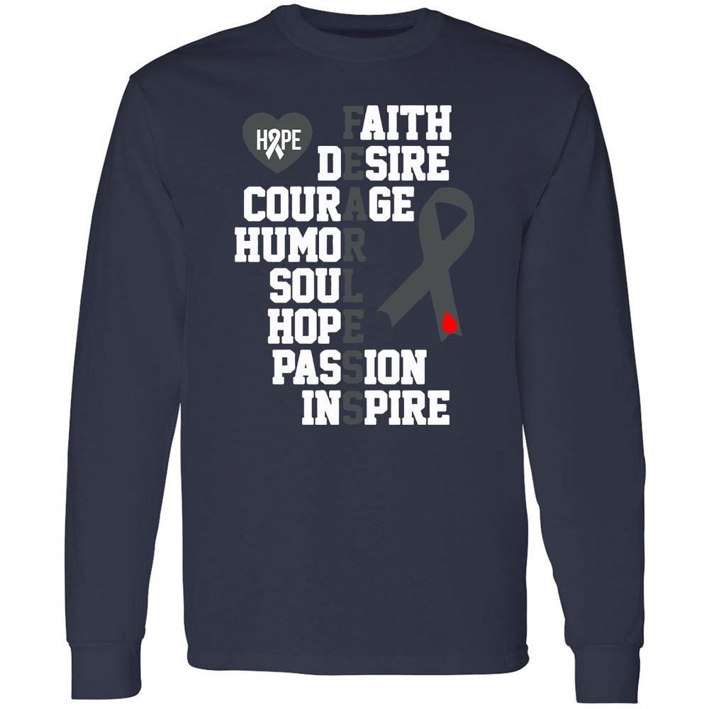 Long Sleeve T-Shirt - YZALFBHP - Navy - 2