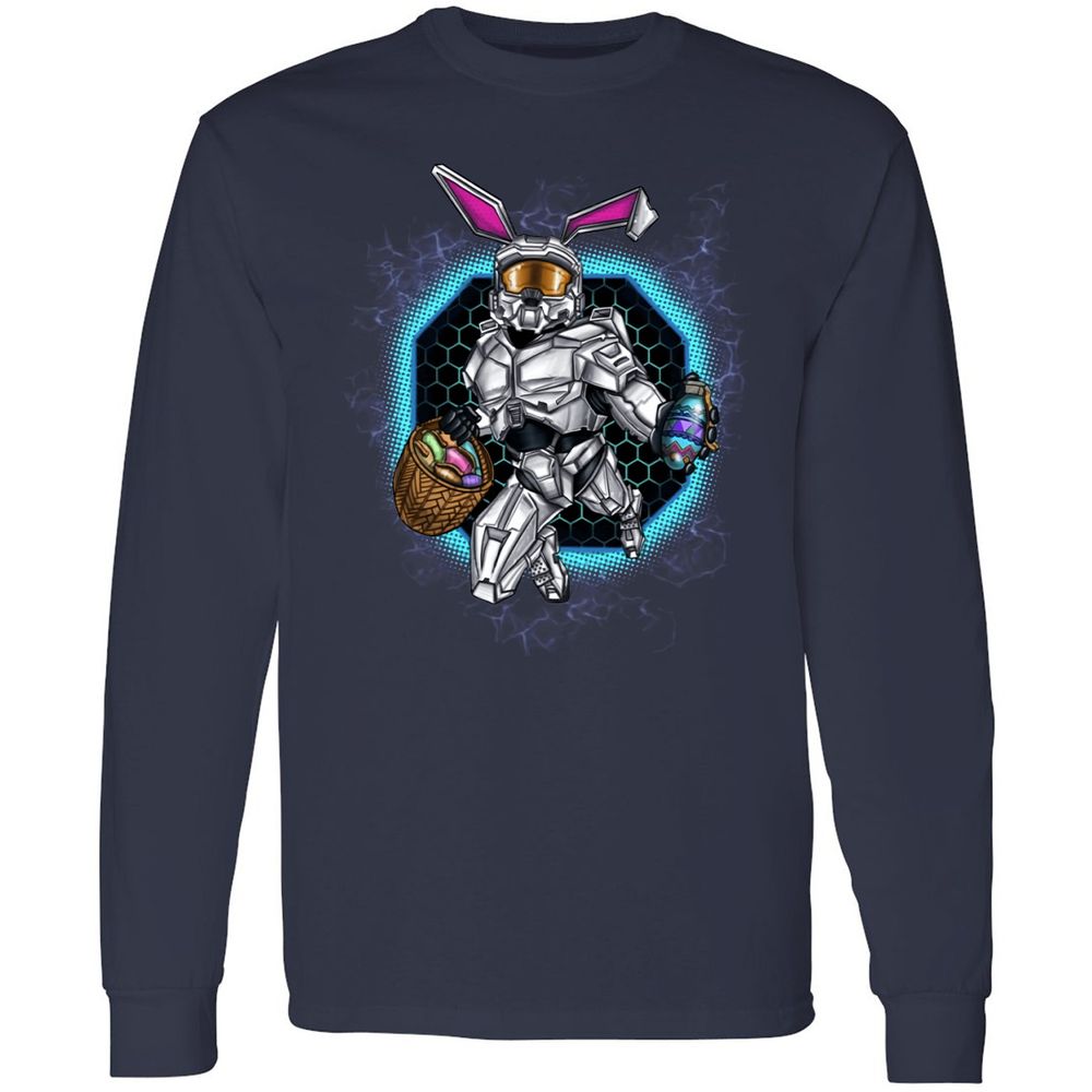 Long Sleeve T-Shirt - B9MQ9CQZ - Navy - 2