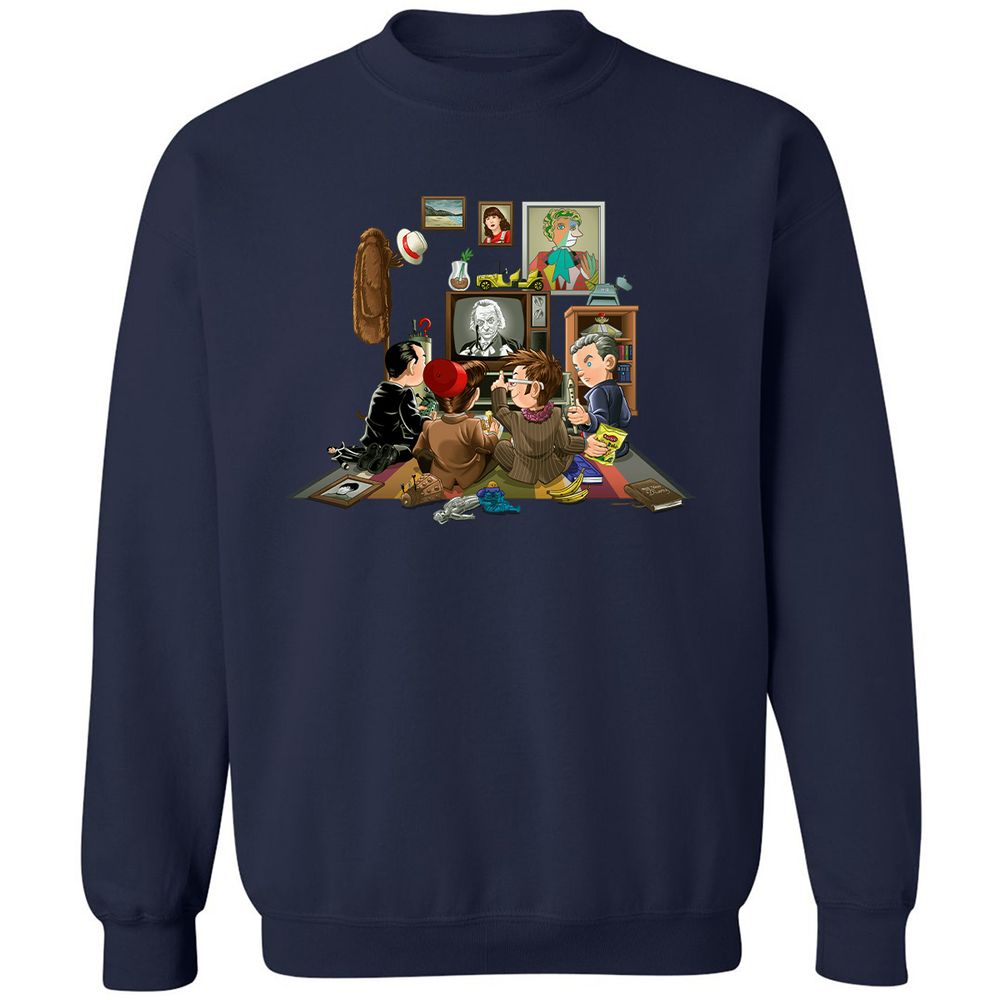 Classic Unisex Sweatshirt - HPCFFYUJ - Navy - 2