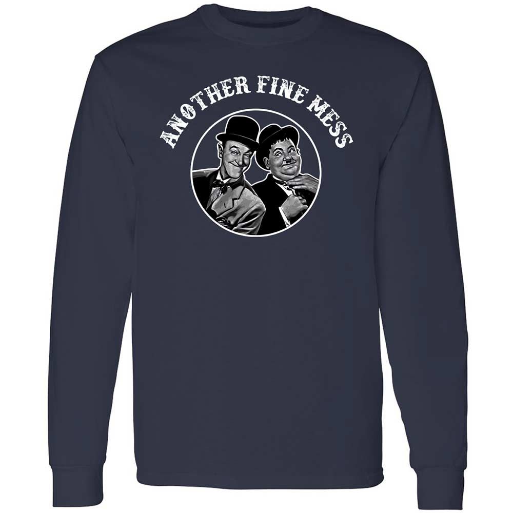 Long Sleeve T-Shirt - B2HC7CUP - Navy - 2