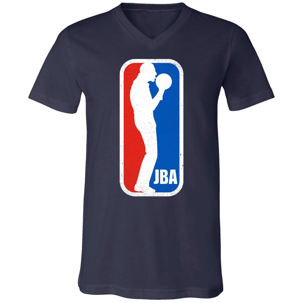 Unisex V-Neck T-Shirt - W4JCQDB2 - Navy - 2