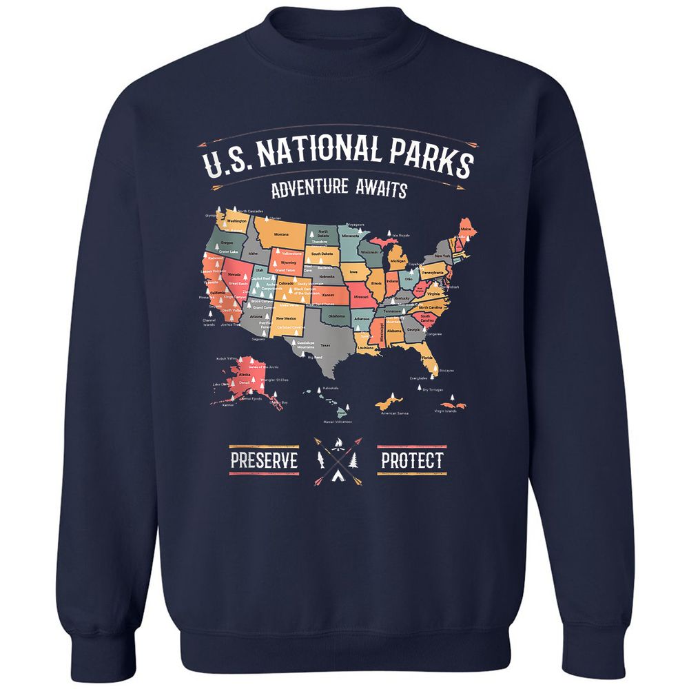 Classic Unisex Sweatshirt - 54R4BLGZ - Navy - 2