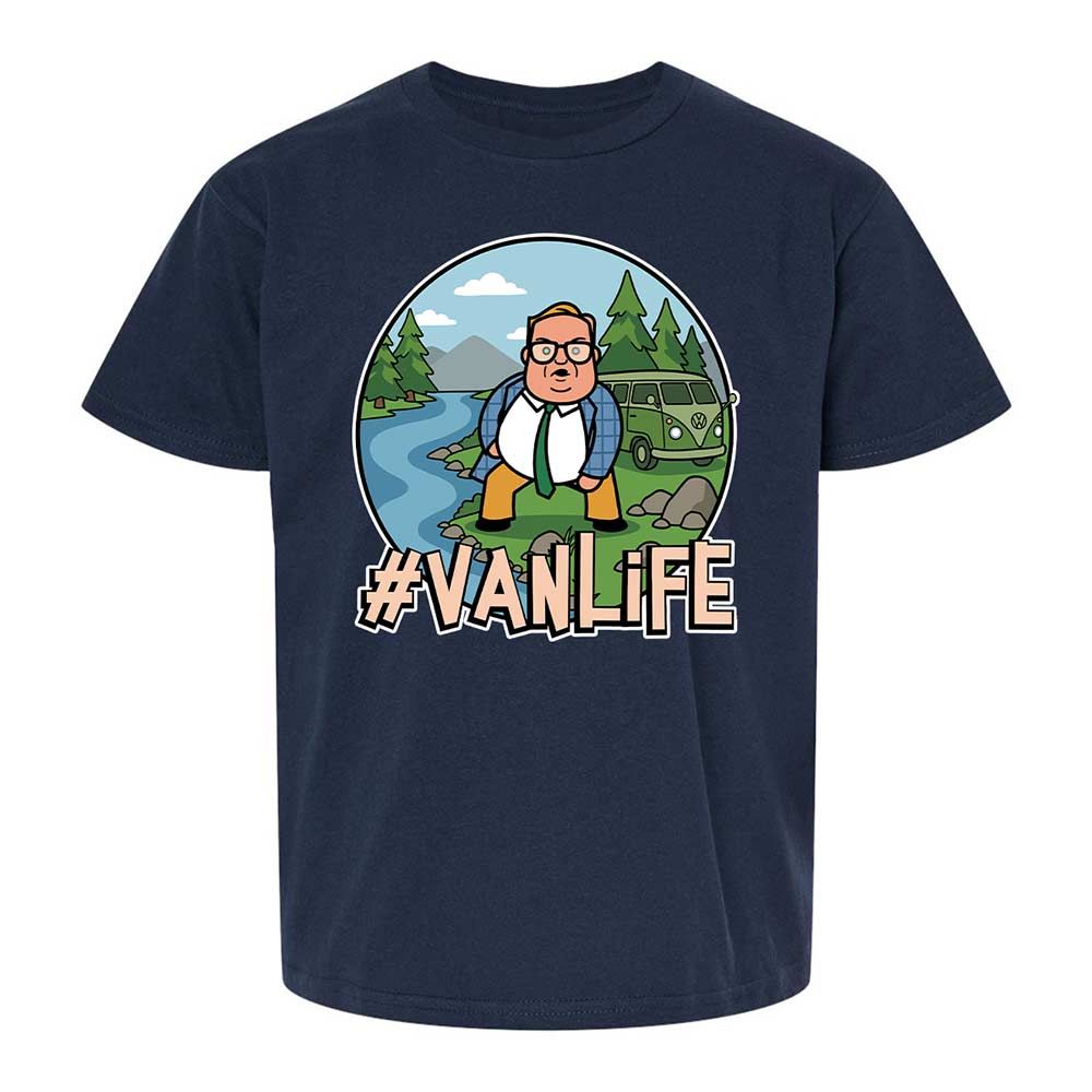 Vanlife living in a van down by the river - Navy - 2