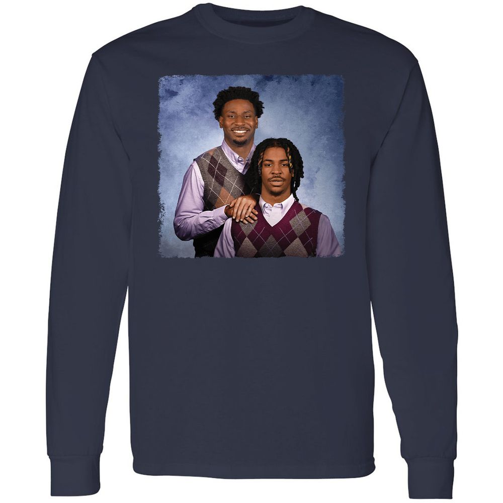 Long Sleeve T-Shirt - QP32UDHM - Navy - 2