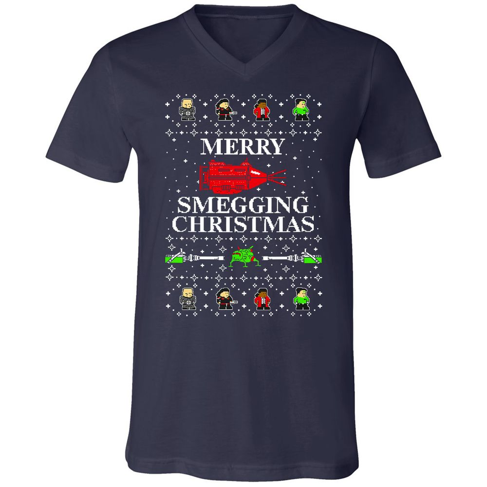 Unisex V-Neck T-Shirt - SM25S38G - Navy - 2