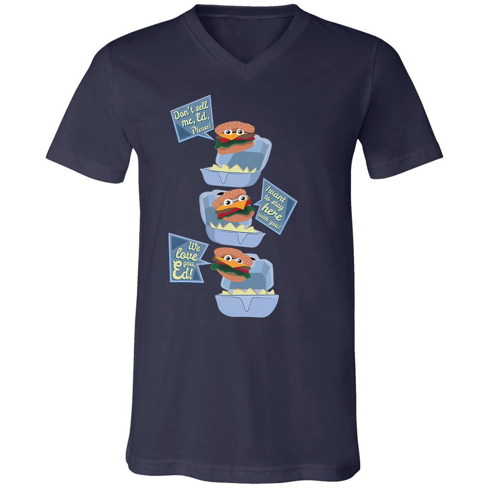 Unisex V-Neck T-Shirt - Z7P2HVQ4 - Navy - 2
