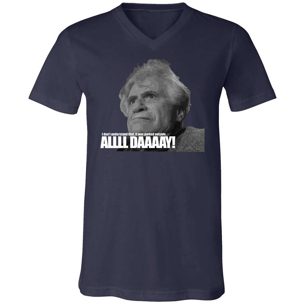 Unisex V-Neck T-Shirt - 577CGKYR - Navy - 2